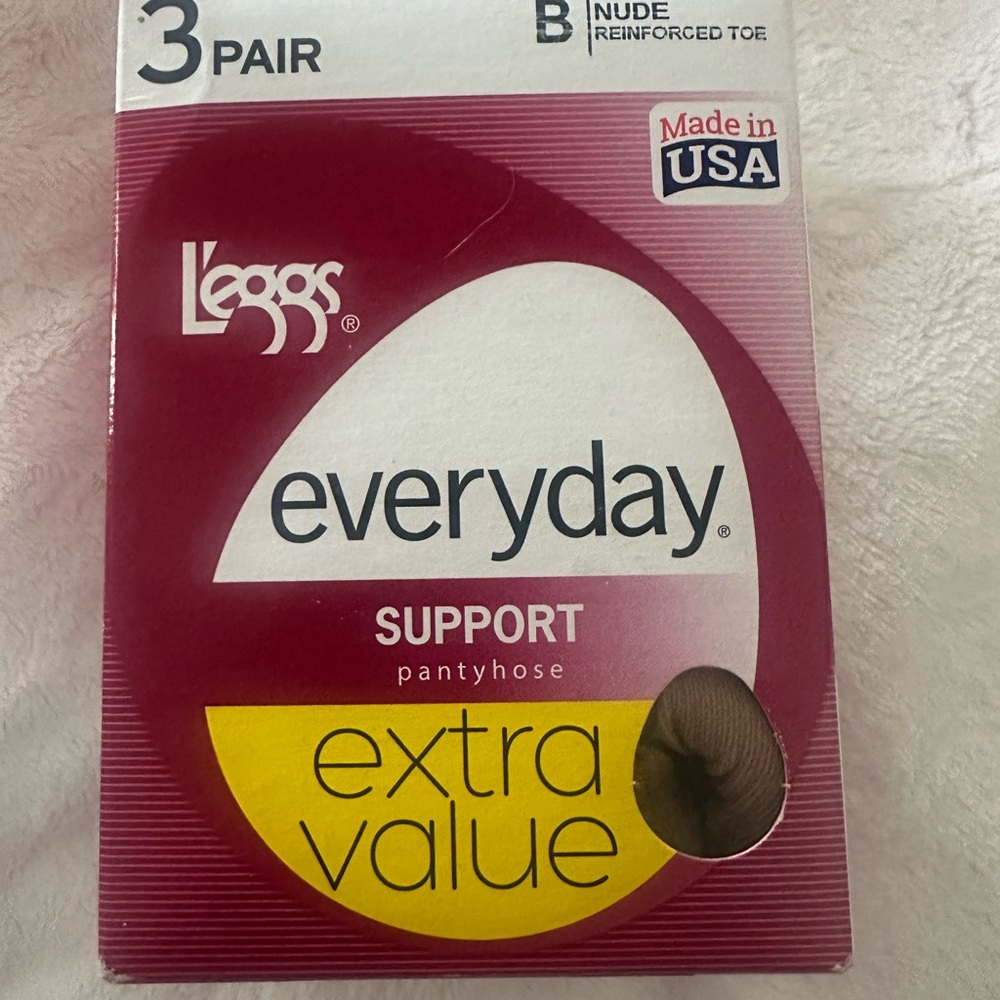 L'eggs Everyday Support Pantyhose 3 Pair